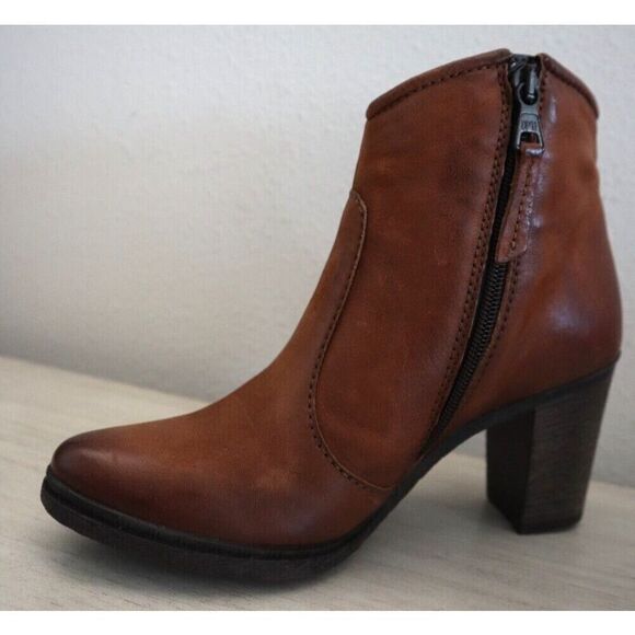 Miz Mooz 580269-101 Women Sz 36 US 5.5-6 Brandy Brown Leather Rico Booties - Picture 8 of 14